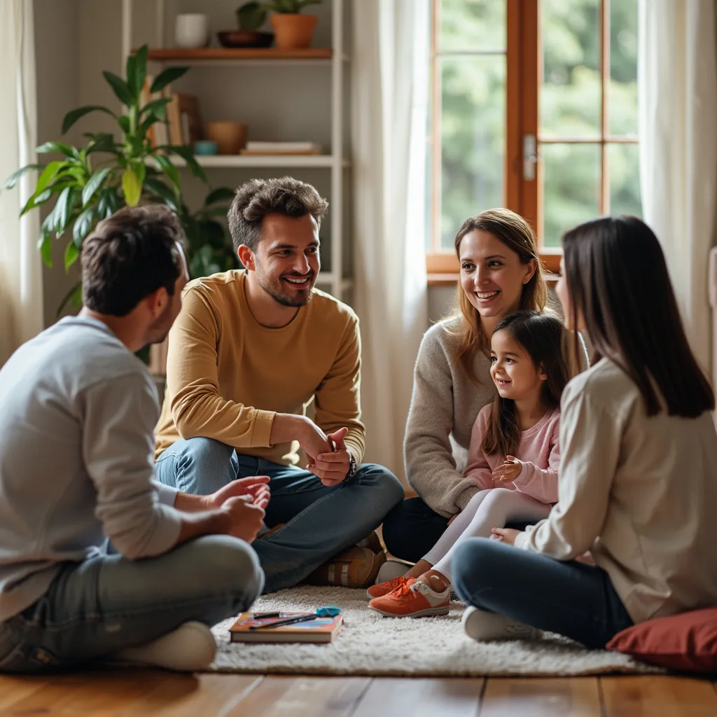 Conselho Tutelar visitando uma familia